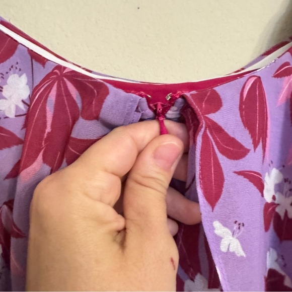 SACHIN & BABI Dillard's Elizabeth Dress Off Shoulder Floral Summer Lavender Sz 4 - Picture 11 of 16